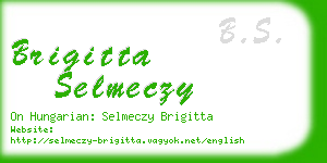 brigitta selmeczy business card